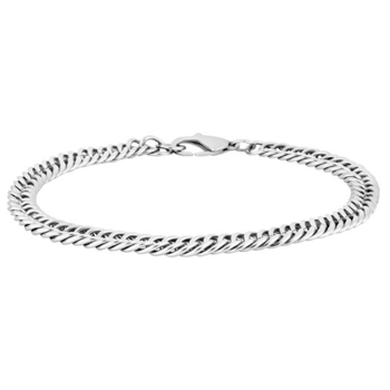 Son of Noa's Blankt stål armbånd, 21 cm